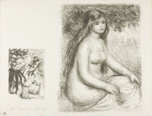 Il cappello appuntato e il bagnante da Pierre Auguste Renoir