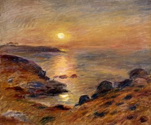 Il tramonto a Douarnenez, 1883 da Pierre Auguste Renoir