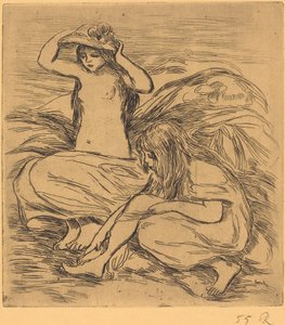 Le due bagnanti, 1895 da Pierre Auguste Renoir