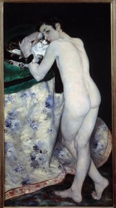 Il ragazzo con il gatto. Dipinto di Pierre Auguste Renoir da Pierre Auguste Renoir