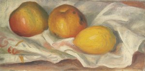 Due mele e un limone da Pierre Auguste Renoir