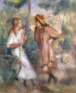 Due ragazze nel giardino di Montmartre da Pierre Auguste Renoir