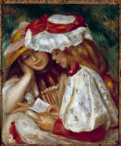 Due giovani ragazze che leggono da Pierre Auguste Renoir