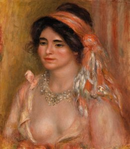 Donna con capelli neri da Pierre Auguste Renoir