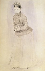 Donna con un manicotto da Pierre Auguste Renoir