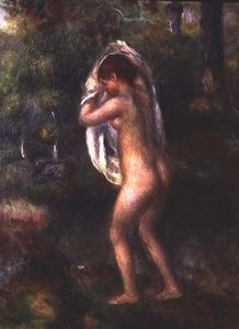Ragazza che si spoglia da Pierre Auguste Renoir
