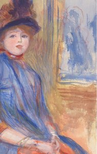 Ragazza in un Vestito Blu da Pierre Auguste Renoir