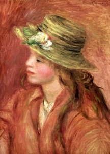 Giovane ragazza con cappello di paglia, c.1908