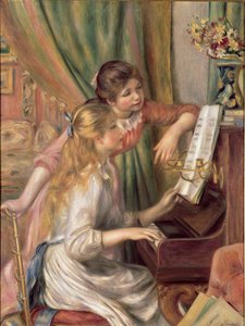 Giovani ragazze al pianoforte