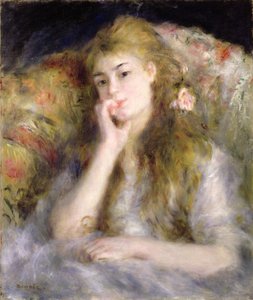 Giovane donna seduta, c.1876-77