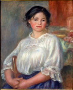 Giovane ragazza seduta