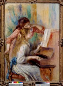 Giovani ragazze al pianoforte Studio preparatorio di Pierre Auguste Renoir (1841-1919) 1892 Dim. 1,16x0,81 m Parigi, musee de l