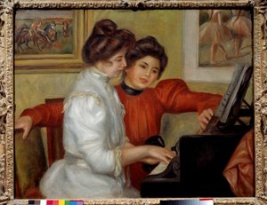 Yvonne e Christine Lerolle al piano da Pierre Auguste Renoir