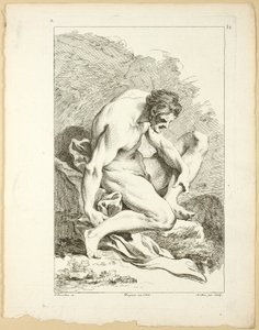 Figura, dal Premier livre de figures d’Academies gravées en Partie par les Professeurs de l’Académie Royale da Pierre Aveline