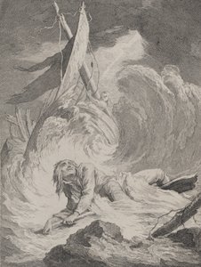 Lazarille al suo ritorno dalle Indie naufraga..., ca. 1717-60 da Pierre Aveline