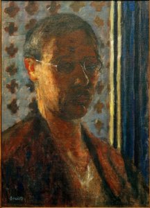 Autoritratto controluce, carta a fiori da Pierre Bonnard