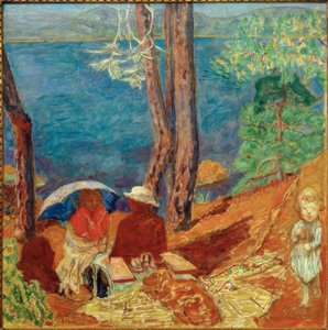 Bordo del mare, sotto i pini da Pierre Bonnard