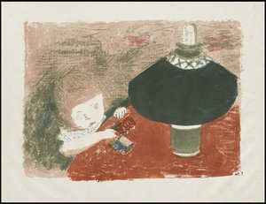 Bambino con lampada da Pierre Bonnard