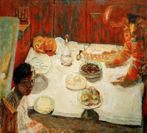 La tovaglia bianca da Pierre Bonnard