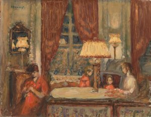 Serata sotto le lampade da Pierre Bonnard