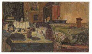 Serata in salone da Pierre Bonnard