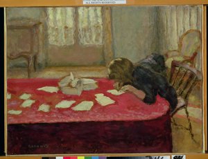 Ragazza che scrive da Pierre Bonnard