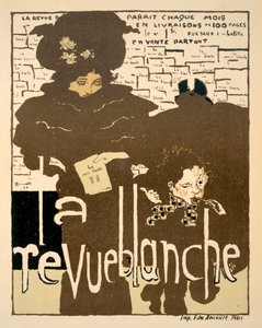 La Revue Blanche, manifesto pubblicitario del primo numero del famoso mensile, 1894
