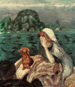 La passeggiata in barca a Vernon. Mme Bonnard da Pierre Bonnard