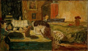 La serata in salotto (Famiglia Terrasse) da Pierre Bonnard