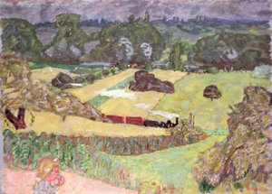 Paesaggio con treno merci, 1909