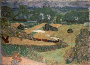 Paesaggio con treno merci da Pierre Bonnard