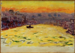 Il porto, tramonto da Pierre Bonnard