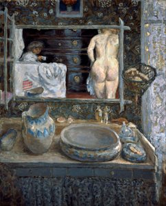Specchio sopra un lavabo, 1908 da Pierre Bonnard