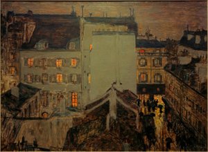 Montmartre sotto la pioggia o Rue Tholozé da Pierre Bonnard