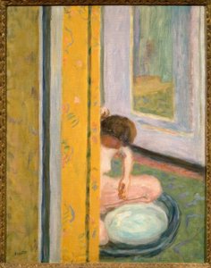 Nudo con tenda gialla da Pierre Bonnard