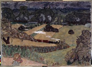 Paesaggio con treno merci da Pierre Bonnard