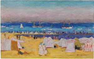 La spiaggia (Arachon), c.1922 da Pierre Bonnard
