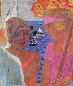La conversazione ad Arcachon, 1926 da Pierre Bonnard