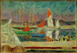 Barche a vela nel porto di Saint-Tropez