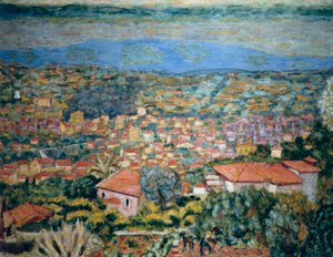 Vista di Le Cannet, Tetti (Alpi Marittime, Provenza-Alpi-Costa Azzurra) da Pierre Bonnard