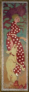Donna con vestito a pois bianchi da Pierre Bonnard