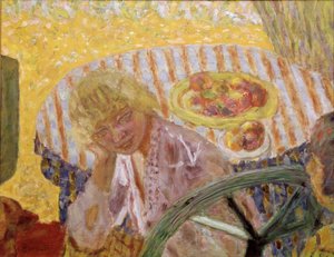 Giovani donne in giardino o La tovaglia a righe da Pierre Bonnard