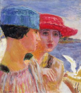 Giovani donne con un gabbiano, 1917 da Pierre Bonnard