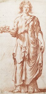 Una figura allegorica in piedi