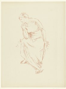 Donna seminuda seduta da Pierre Cécile Puvis de Chavannes