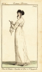 Donna in abito con frecce spagnole, Parigi da Pierre Charles Baquoy