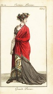 Donna in abbigliamento molto formale, Parigi da Pierre Charles Baquoy