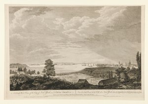 Una Vista Sud-Ovest della Città di New York da Pierre Charles Canot