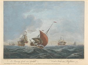 Una Forte Burrasca da Pierre Charles Canot