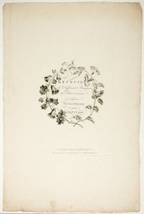 Copertina per la raccolta di diversi mazzi di fiori, inventati e disegnati da Jean Pillement e incisi da P. C. Canot da Pierre Charles Canot
